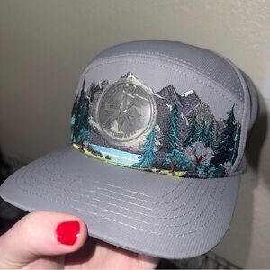 Gray Mountain Embroidered Hat